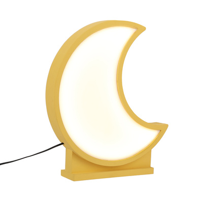 moon lampă de masă pentru copii led iq kids gold