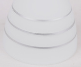 Chrome wall sconce with crystal white lampshade Simpli Candellux 21-64288