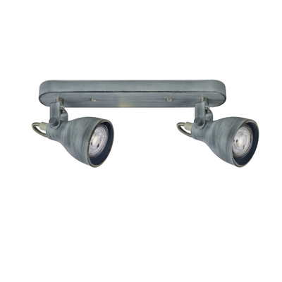 Applique bande 2X40W GU10 gris mat ASH 92-64400