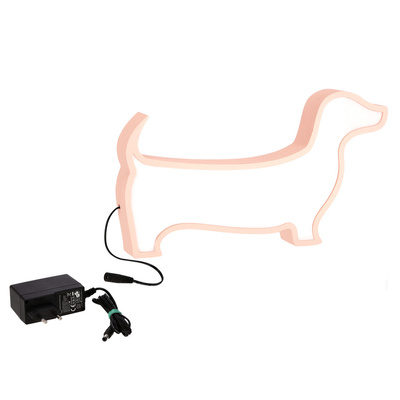 DOG LED TABLE LAMP FOR CHILDREN IQ KIDS PINK