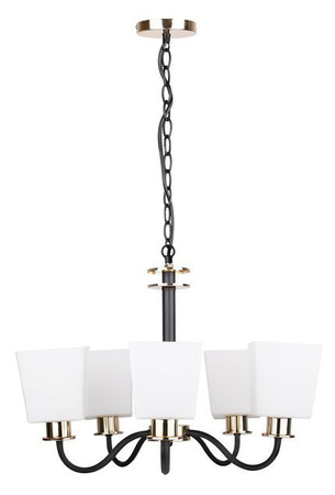 Suspension lustre noir et blanc 5xE27 Schubert 35-74249