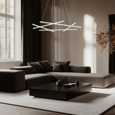 ANDROS 5 light LED pendant lamp modern geometric LED chandelier 4000K