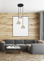 Lampa wisząca złota 3xE14 18cm Gregory 33-78995