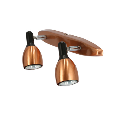 Applique bande 2X50W GU10 cuivre CROSS 92-32775