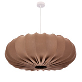 CAFEE' lampa wisząca 66cm biały 1x40W E27 abażur mokka