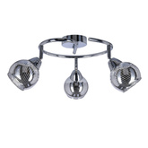 Lampa sufitowa spirala 3X10W E14 LED chrom FORT 98-62833