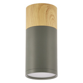 Plafoniera gri si lemn 6,8x15cm Tube Candellux 2284279