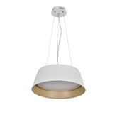 UMBRIA HANGING LAMP WHITE WOODEN LED WHITE LAMPSHADE 31-24176