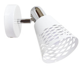Weiß/Chrom verstellbare Wandleuchte 1X40W E14 Discovery 91-62154