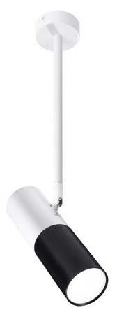 Lampa wisząca tuba regulowana biało‑czarna 1xGU10 Candellux