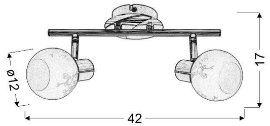 Ceiling lamp spot candellux outlet 92-10056