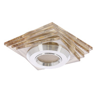 SS-32 amber LED 3W square glass ceiling luminaire Candellux 2228747
