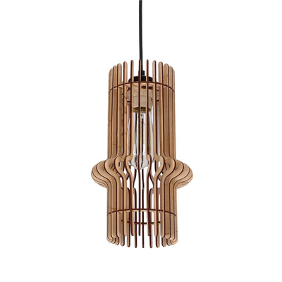 Eco 4 hanging lamp 1x40 e27 Wooden lampshade
