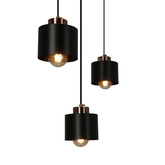 Lampe suspendue noire 3xE27 Olena 33-79022