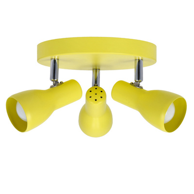 Plafonnier orientable moutarde 3xE14 Picardo 98-52414