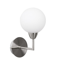 Aplic lampa Logos satinat 1x25w g9 abajur alb