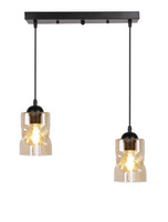 Suspension noir / bande ambre 2xE27 Felis 32-00170