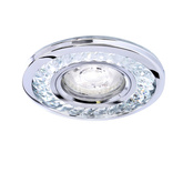 Plafonnier rond oeillet chromé 50W + LED SMD SK-92 2268705