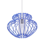 Lampa wisząca Imperia niebieska pojedyncza do jadalni nad stół E27