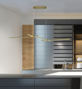 PLAFONNIER SUSPENDU CANDELLUX APETI THASOS LED OR 4000K