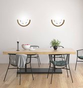 Aplică de perete din lemn de stejar semiplafon Rustica 11-12760