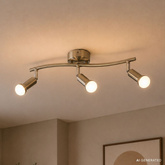 Lampa ścienna listwa 3X40W E14 satyna nikiel ARC 93-63465