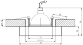 Plafoniera pătrată incoloră SS-16 2244368