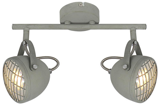 Bandă de perete 2X50W GU10 gri beton PENT 92-68057