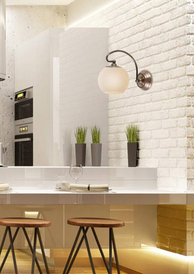 Aplic de perete 1X60W E27 cupru patinat ORBIT 21-69344