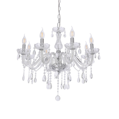 Candelabru din cristal auriu 8xE14 Maria Teresa Candellux 38-94653