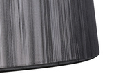 Lampa wisząca z abażurem Gillenia czarna nitkowa do salonu