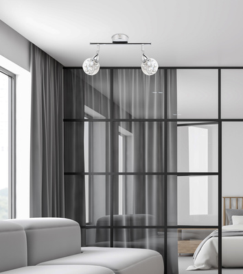 LED ceiling lamp smd bolo chrome 92-67586