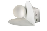 Applique LED blanche 4W 4000K chargeur USB avec étagère Zenit Candellux 21-76038
