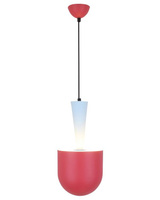 Lampa wisząca czerwona/niebieska E27 Visby Ledea 50101164