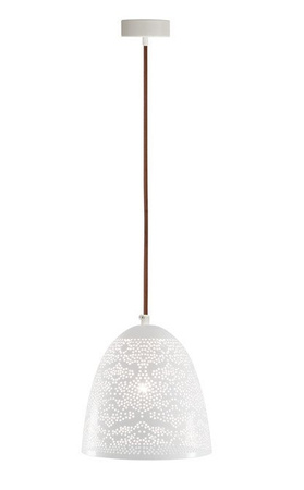 Hanging ceiling lamp 1X60W E27 openwork white BENE 31-70340