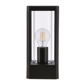 Lampa ogrodowa na taras CISSUS – czarna metalowa lampa stojąca E27 IP54