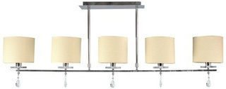 Plafonnier bande chrome 5xE14 Estera 35-11527