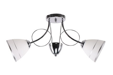 Elotte Plafonnier 2X40W E27 Blanc