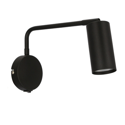 Black movable wall lamp with a switch Tina 21-76830