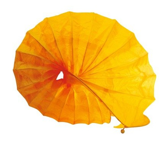 Nachttischlampe aus Papier, gelb, 40 W, Schnecke, Candellux 41-88416