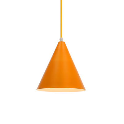 Hängelampe gelber Kegel Voss Ledea 50101179