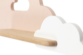 Applique LED 5W pour enfant nuage blanc et rose avec étagère Cloud 21-75703