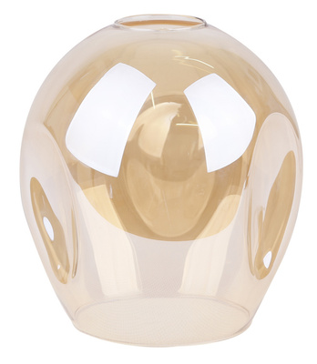 Suspensie din sticla neagra / maro 6xE27 Aspa 36-00620