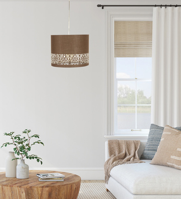 Lampa sufitowa wisząca 1X60W brąz ARABESCA 31-19519