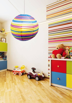 Paper lampshade pink-blue ball 50cm Cocoon Candellux 70-16457