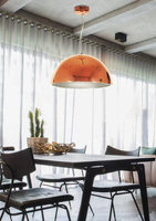 Hanging ceiling lamp candellux amalfi 31-26392 e27 copper