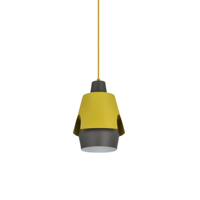 Yellow grey pendant lamp E27 Falun Ledea 50101149