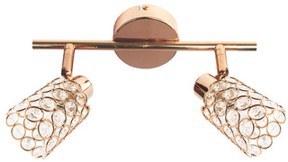 Wall lamp slat 2xG9 brass YORK 92-70104