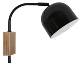 Wandleuchte schwarz Wandleuchte 40W E27 verstellbar Rupi Candellux 21-76687
