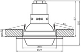 Satin movable ceiling luminaire OZR-06 2272937